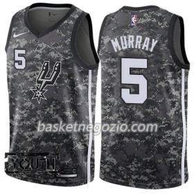 Canotte Bambino San Antonio Spurs Dejounte Murray 5 Nike City Edition Nero Swingman
